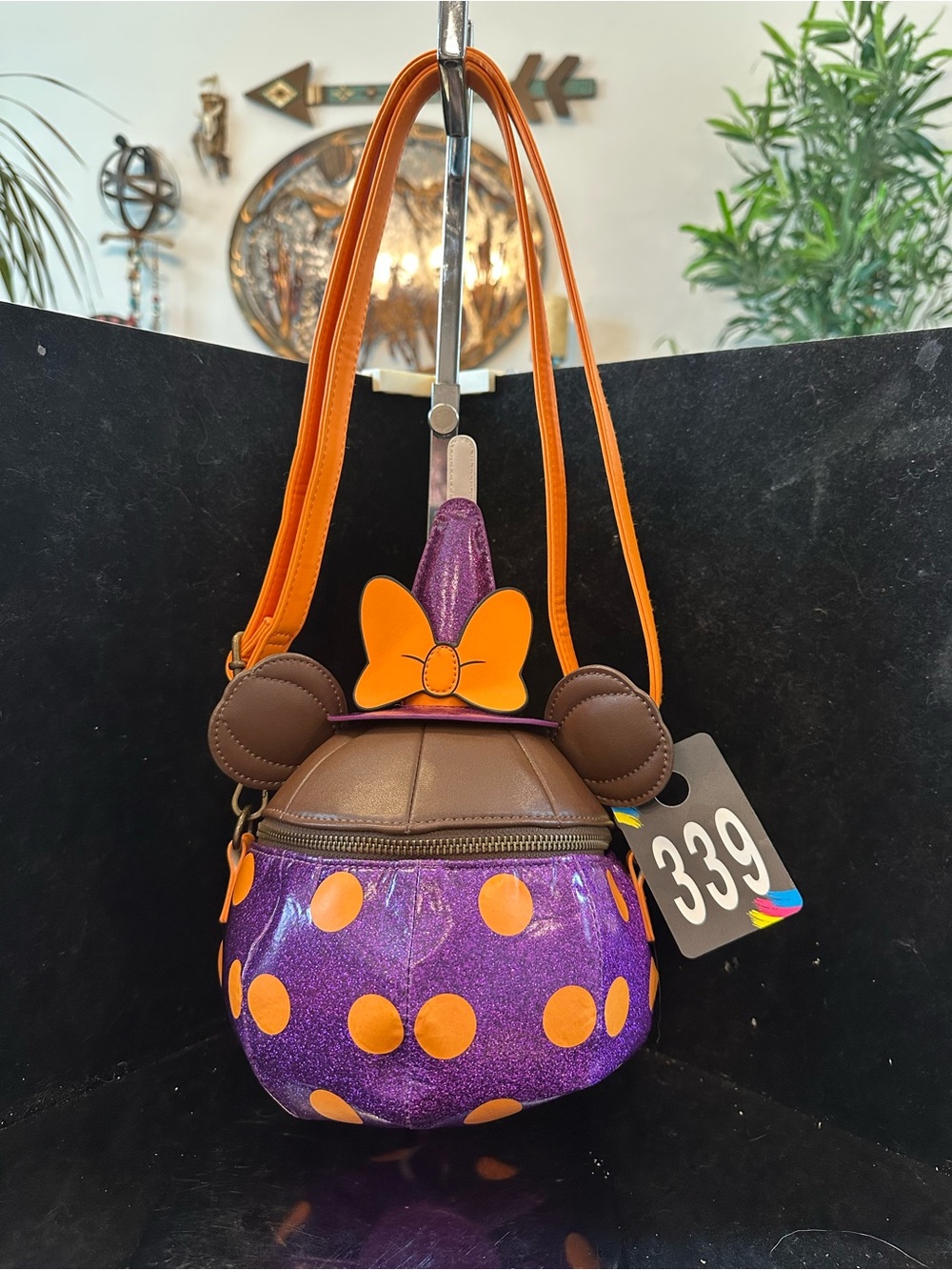 Loungefly #339 Disney Halloween Witch Poison Candy Apple Minnie Mouse Crosscody